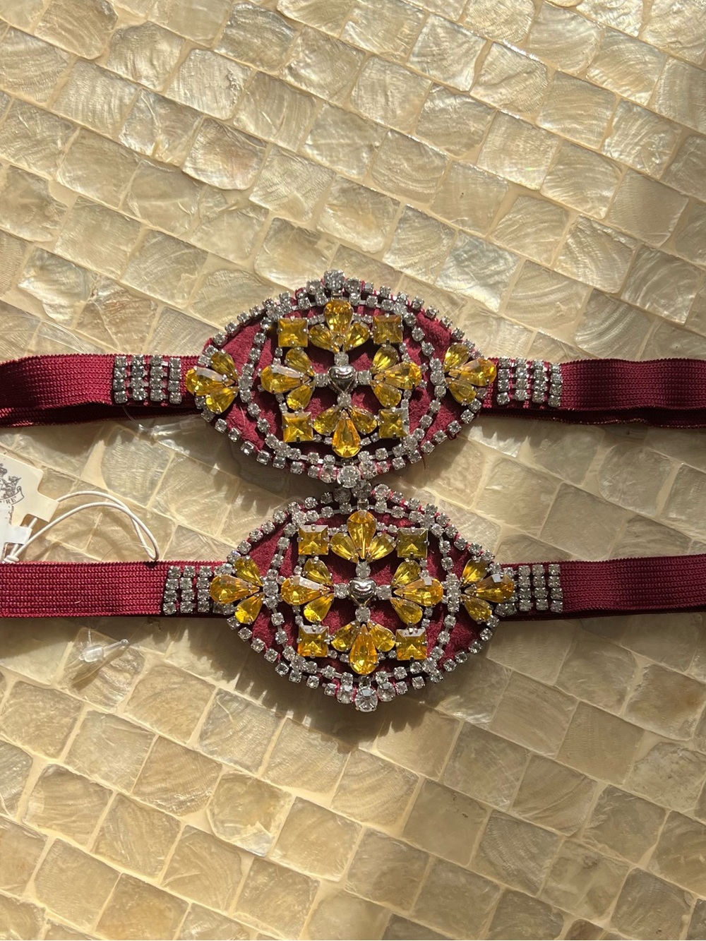 NWT Vintage Juicy Couture Canary Crystal Headband Archival Y2K